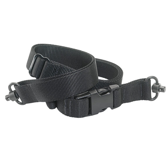 SigTac Blk Nylon Adjustable 2-Point Sling with Push Button QD Sw - Click Image to Close